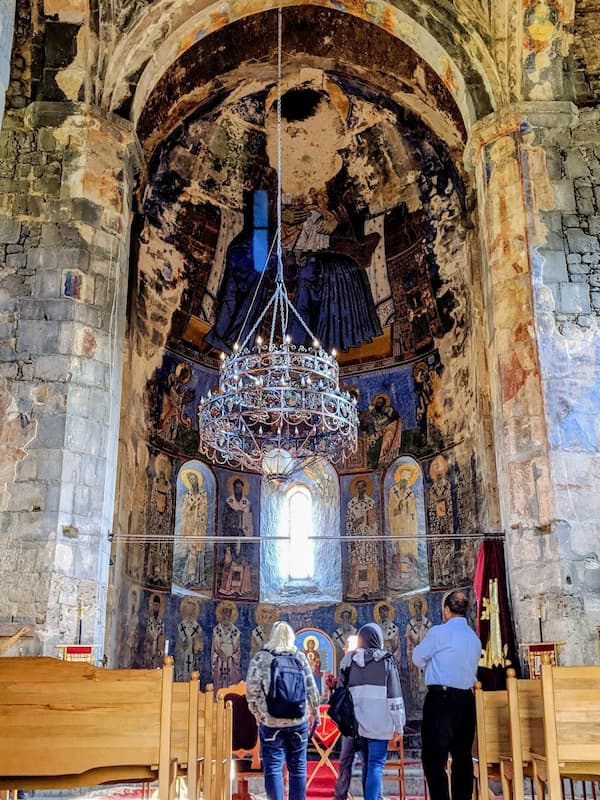 Magic blue frescoes
